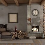 Wkład kominkowy do salonu w stylu retro